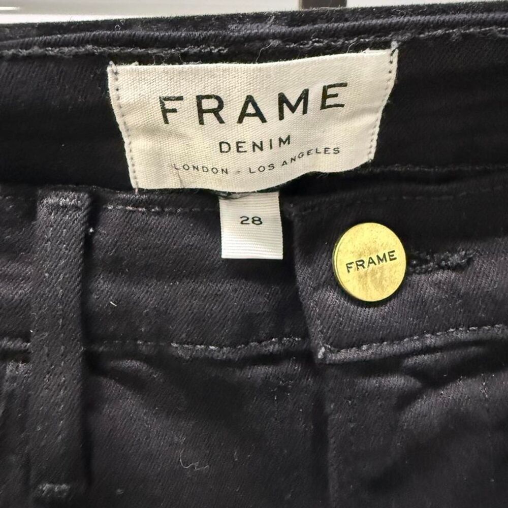 Frame Women's Black and Navy Jeans